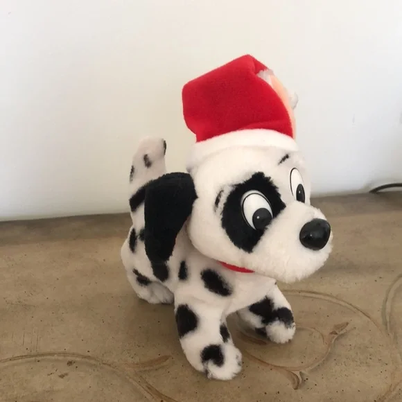 WALT DISNEY’S 101 DALMATIAN SANTA PLUSH PUPPY - Picture 3 of 6